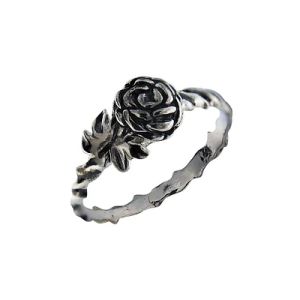 PX2168/OX Reclaimed sterling silver vintage rose ring